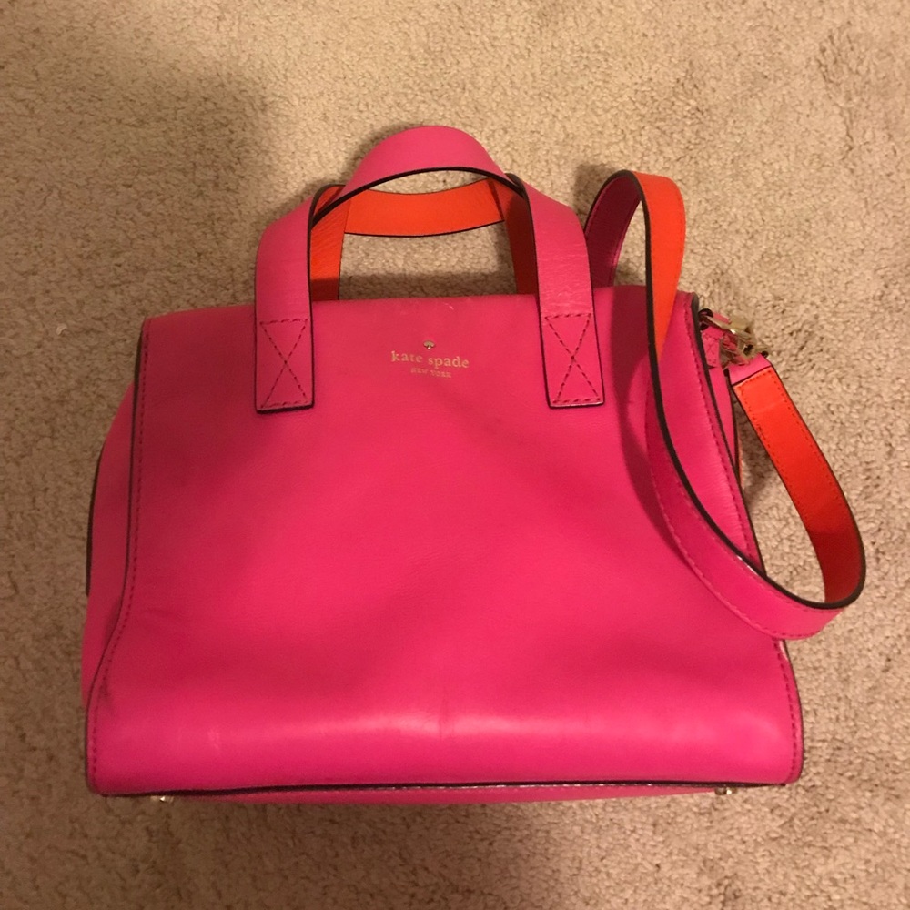 Kate spade satchel in hot pink
